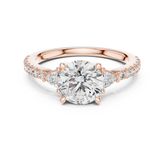 Round Lab Grown Diamond Vintage Engagement Ring