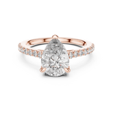 Pear Lab Grown Diamond Split-Shank Engagement Ring
