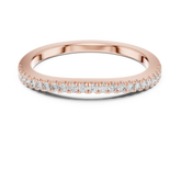 10K White Gold Round Lab Grown Diamond Channel-Set Wedding Band