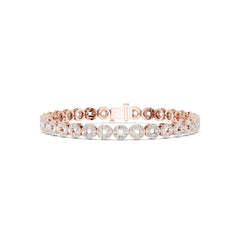 Emerald-Cut Lab-Grown Diamond Tennis Bracelet