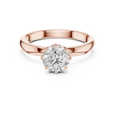 Round Lab Grown Diamond Solitaire Engagement Ring