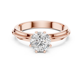 Round Lab Grown Diamond Solitaire Engagement Ring