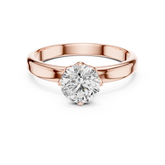 Round Lab Grown Diamond Solitaire Engagement Ring