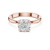 Round Lab Grown Diamond Solitaire Engagement Ring