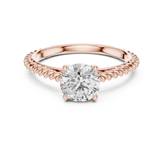 Round Lab Grown Diamond Solitaire Engagement Ring