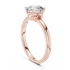 Round Solitaire Lab Grown Diamond Ring