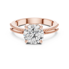 Round Solitaire Lab Grown Diamond Ring