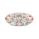 Women's Pear Lab Grown Diamond Cluster Ring