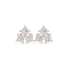 Princess Stud Lab Grown Diamond Earrings