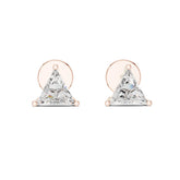 Triangular-cut Stud Lab Grown Diamond Earrings