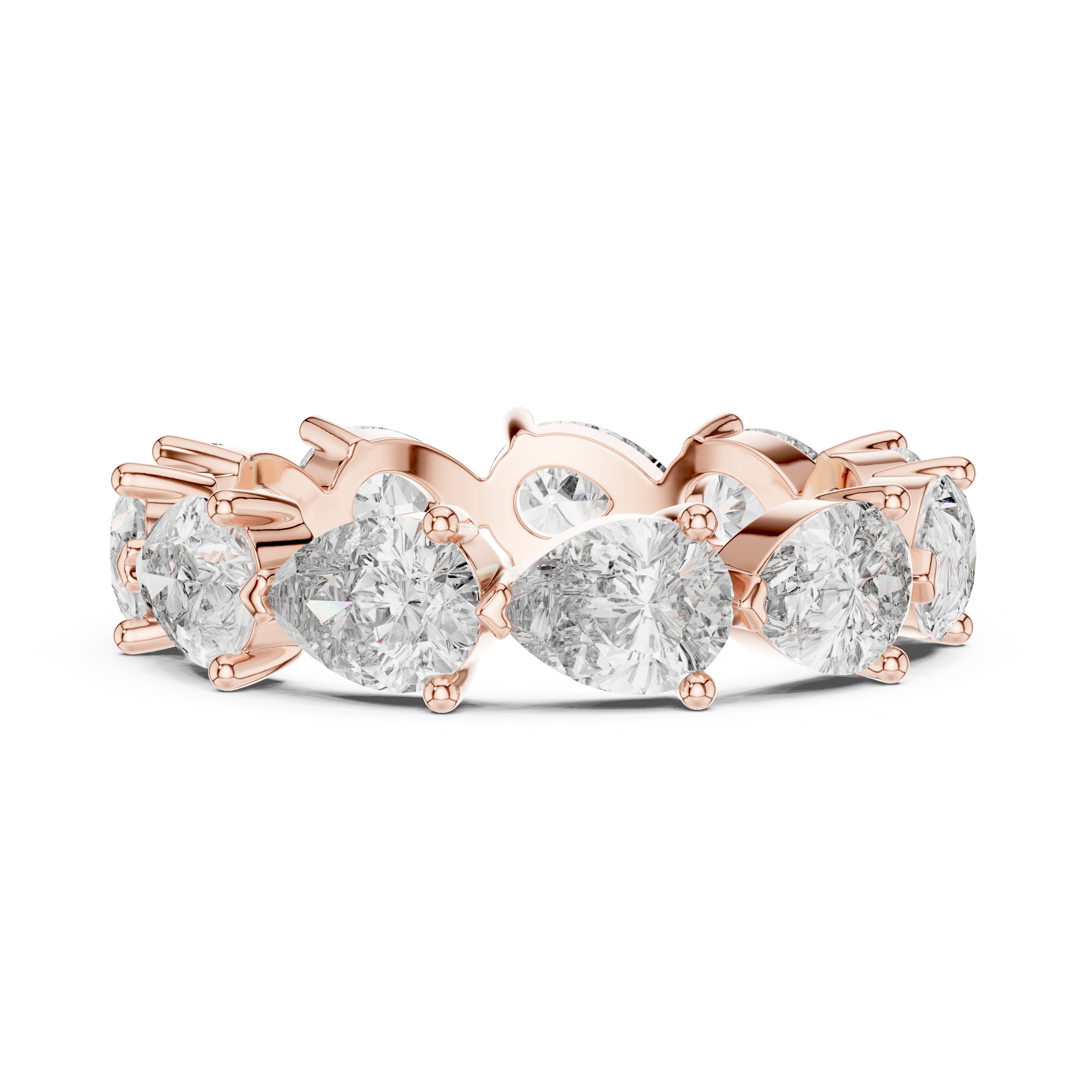 Pear Eternity Lab Grown Diamond Wedding Band