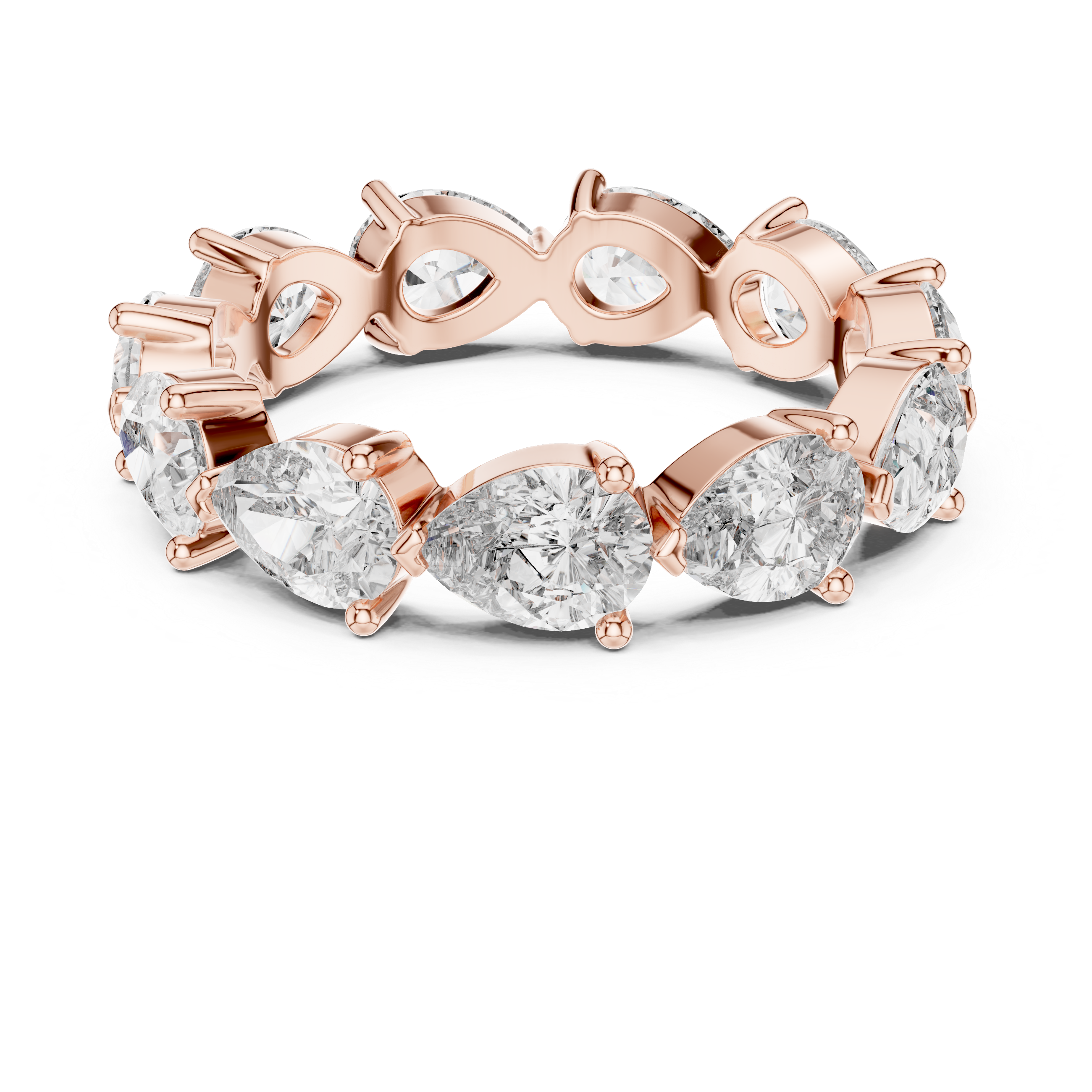 Pear Eternity Lab Grown Diamond Wedding Band