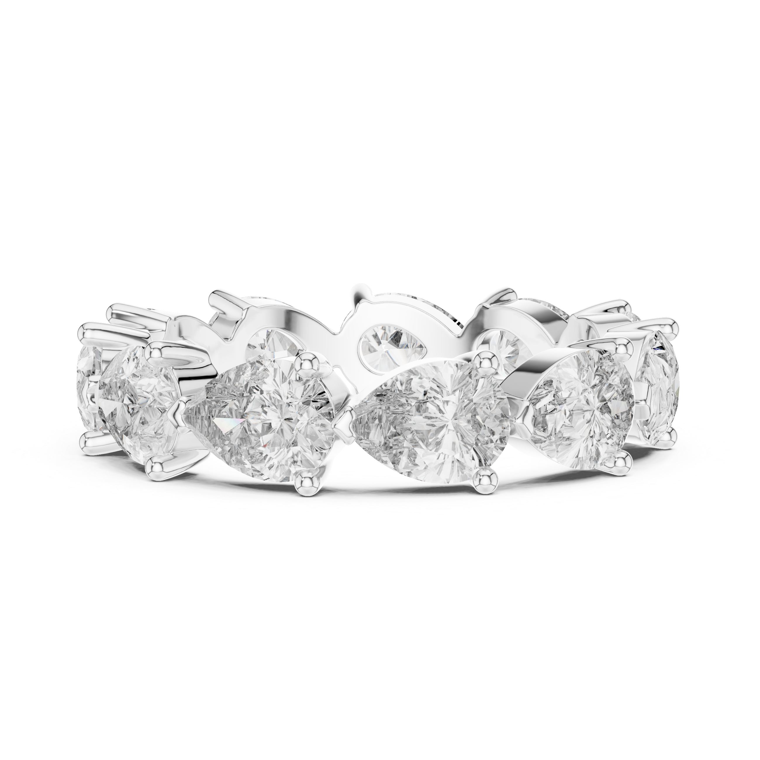 Pear Eternity Lab Grown Diamond Wedding Band