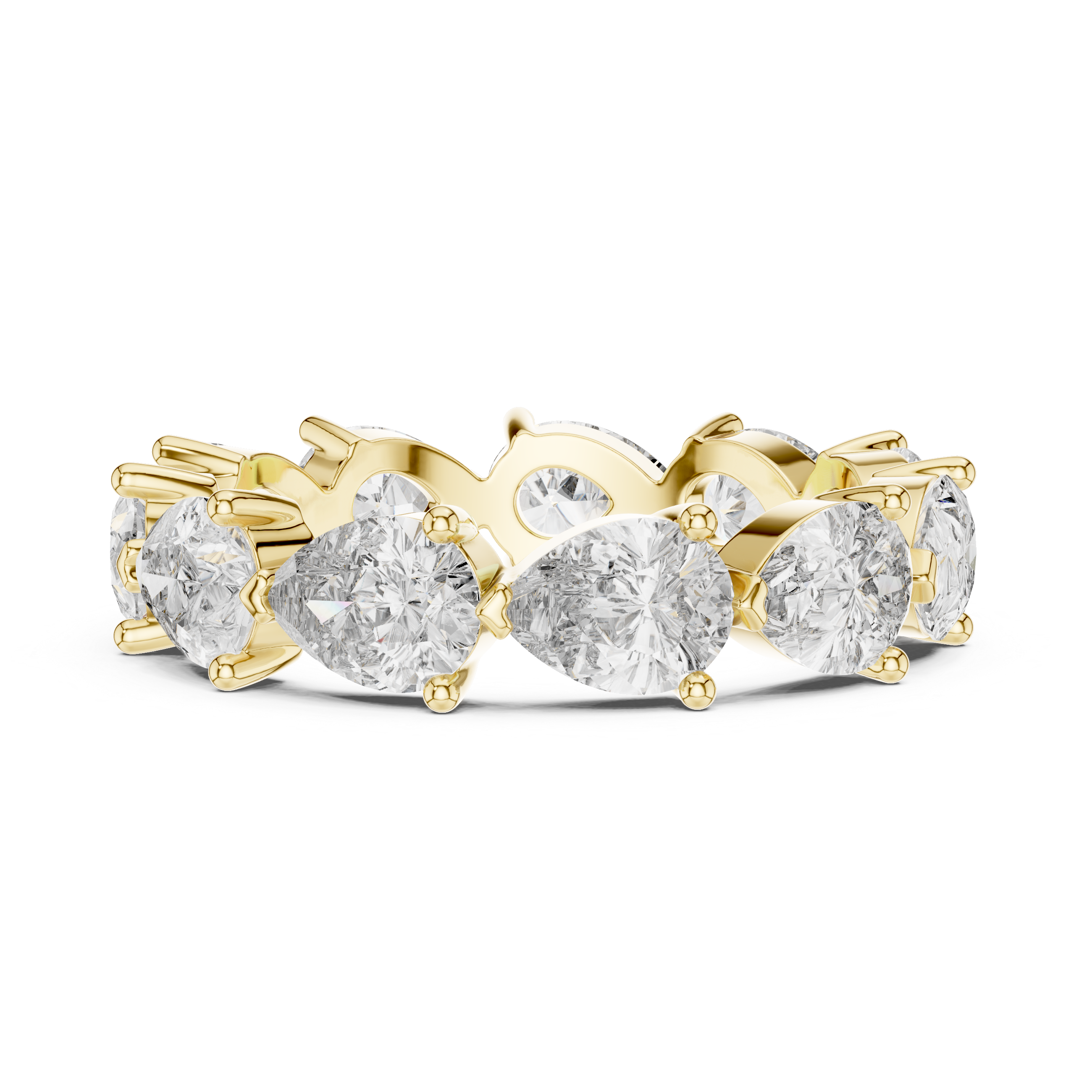 Pear Eternity Lab Grown Diamond Wedding Band