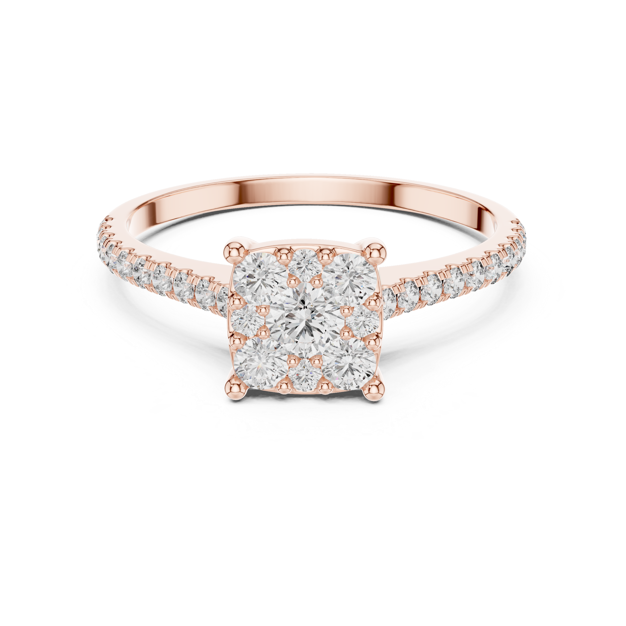 Oval Lab Grown Diamond Halo Engagement Ring
