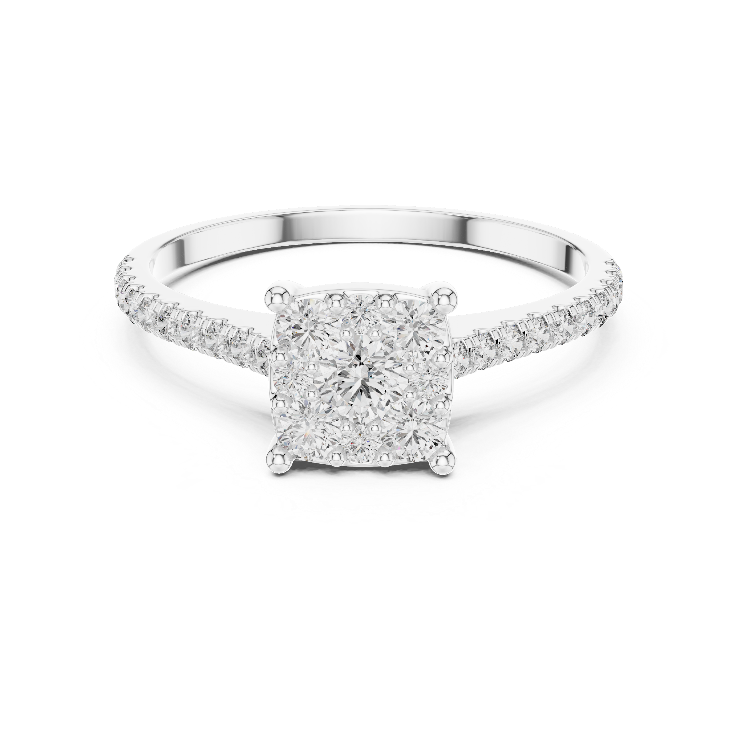 Oval Lab Grown Diamond Halo Engagement Ring