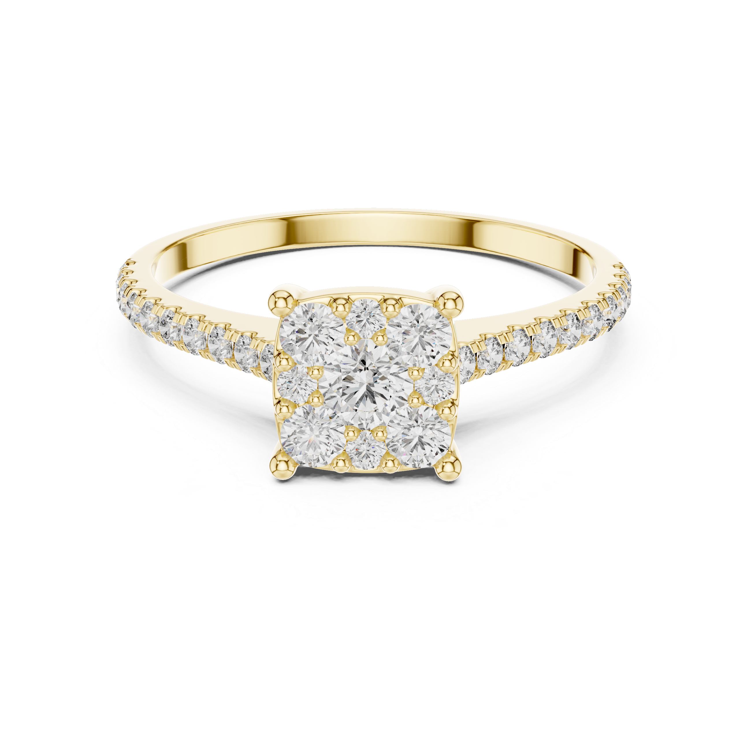 Oval Lab Grown Diamond Halo Engagement Ring