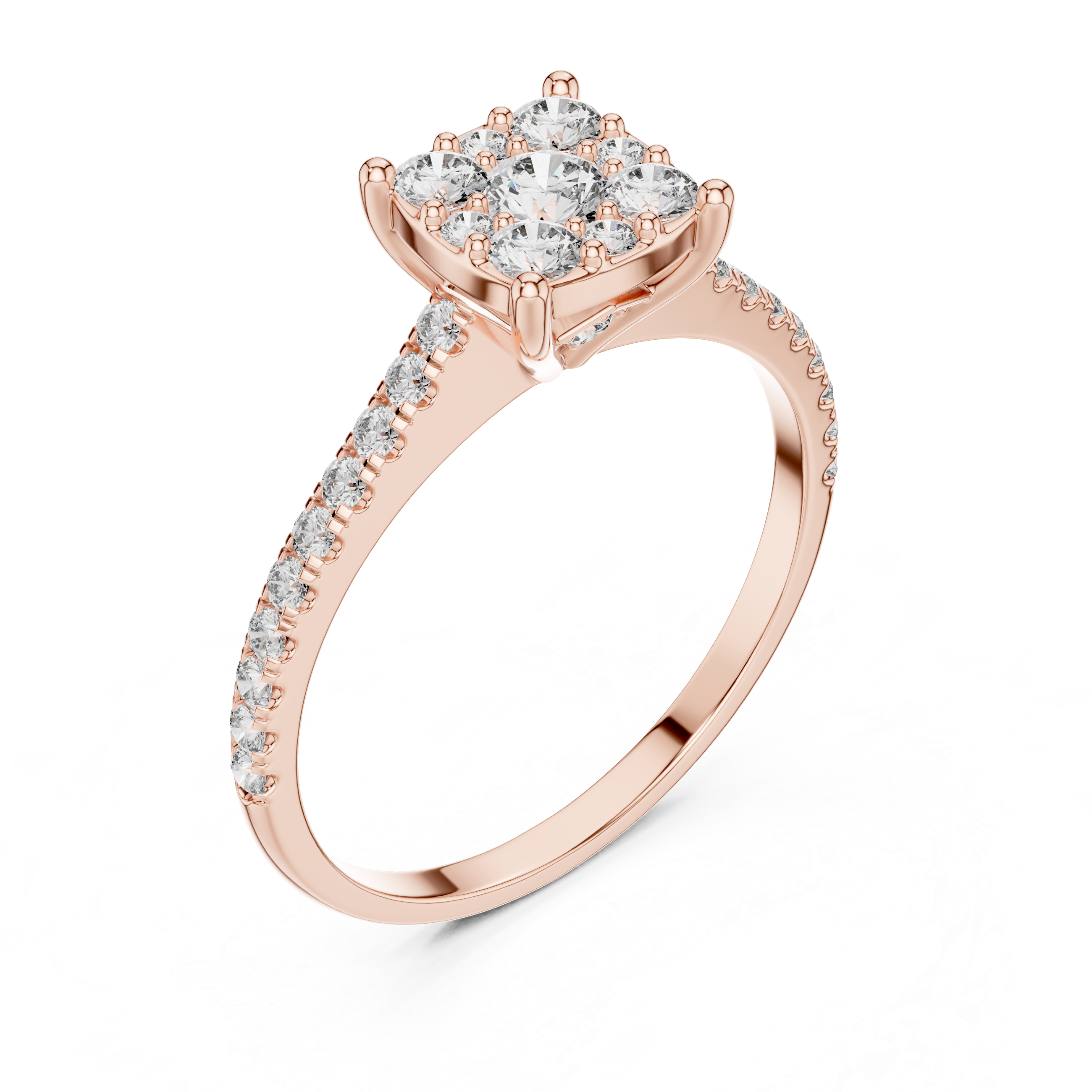 Oval Lab Grown Diamond Halo Engagement Ring