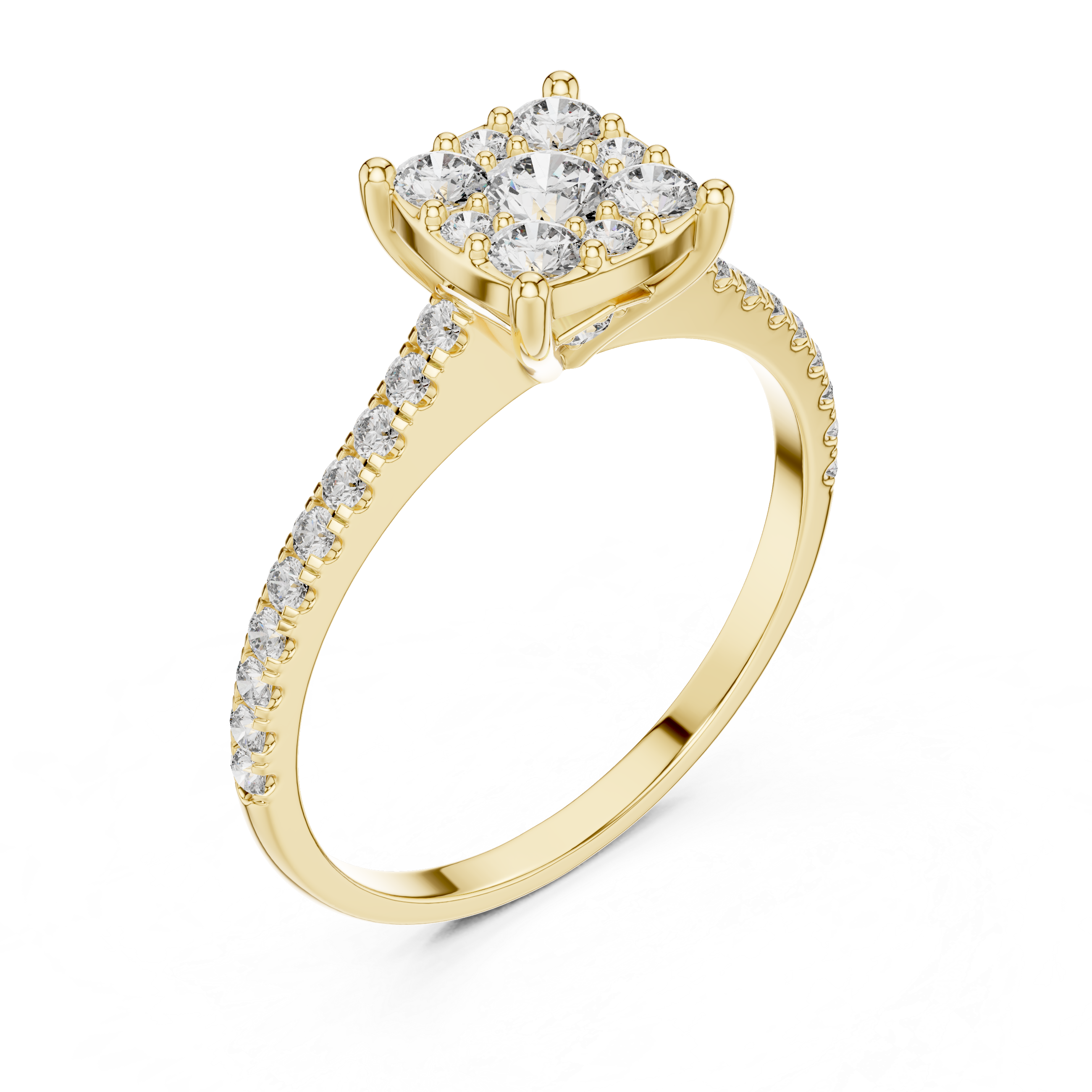 Oval Lab Grown Diamond Halo Engagement Ring