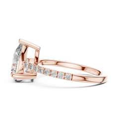 Pear Lab Grown Diamond Split-Shank Engagement Ring