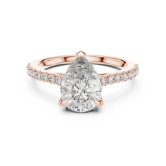 Pear Lab Grown Diamond Split-Shank Engagement Ring