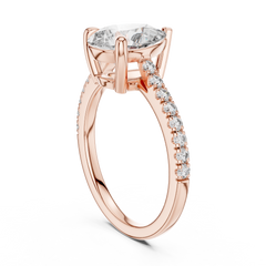Pear Lab Grown Diamond Split-Shank Engagement Ring