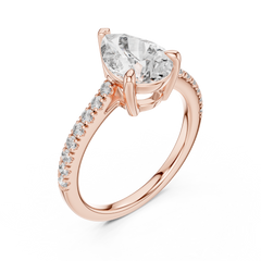 Pear Lab Grown Diamond Split-Shank Engagement Ring