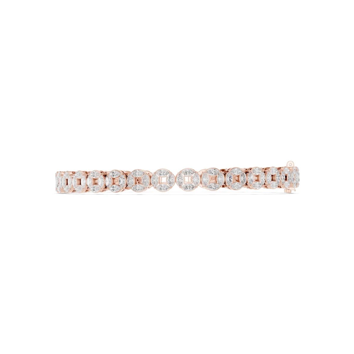 Emerald-Cut Lab-Grown Diamond Tennis Bracelet