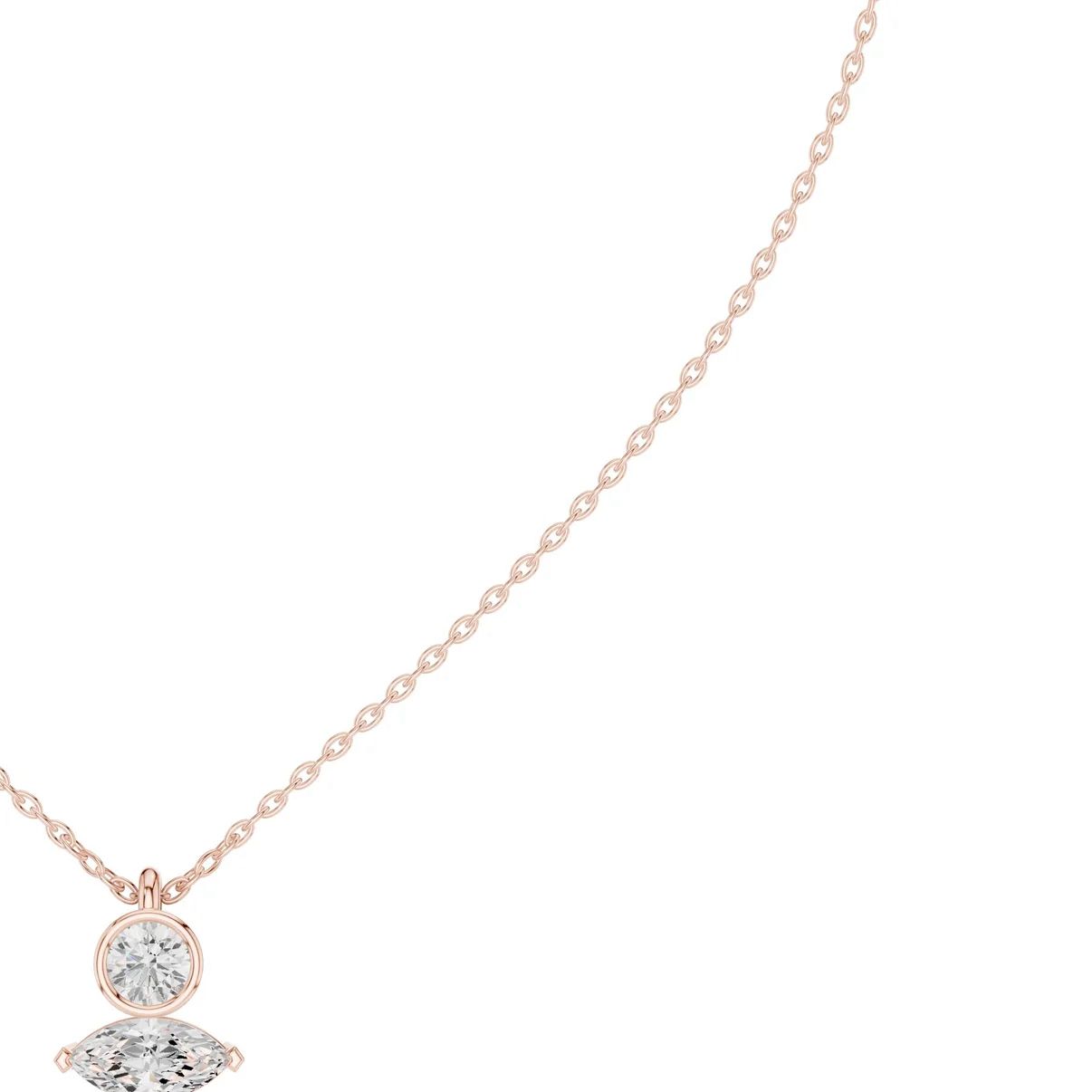 Emerald-Cut Lab-Grown Diamond Pendant