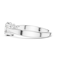 Round Lab Grown Diamond Solitaire Engagement Ring