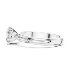 Round Lab Grown Diamond Solitaire Engagement Ring