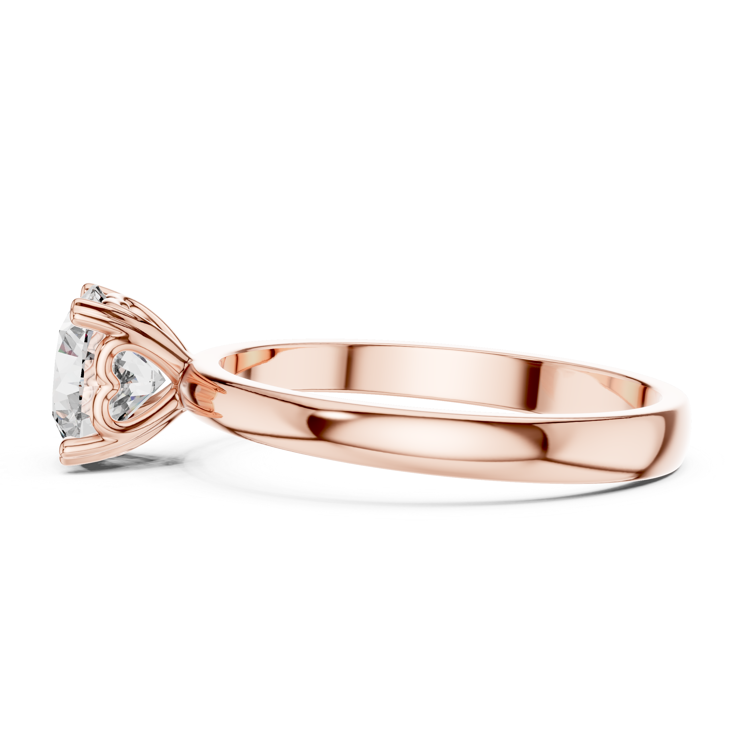 Round Lab Grown Diamond Solitaire Engagement Ring