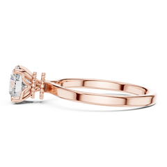 Round Lab Grown Diamond Solitaire Engagement Ring