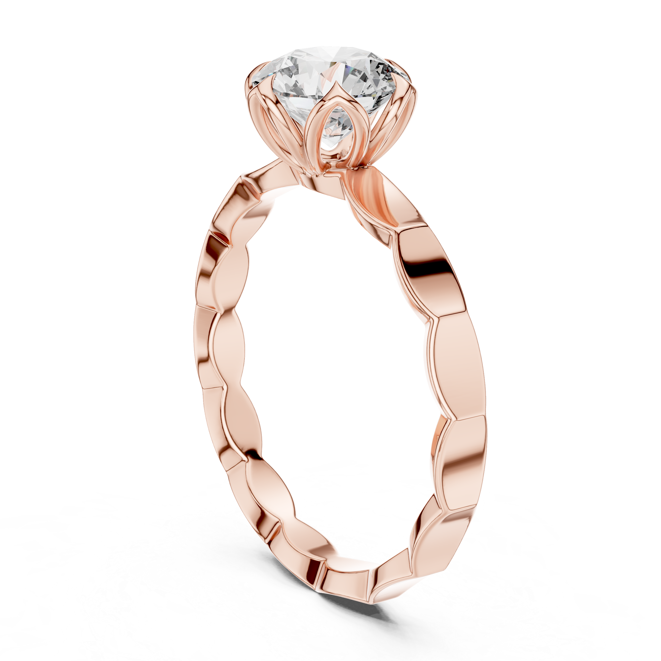 Round Halo Lab Grown Diamond Ring