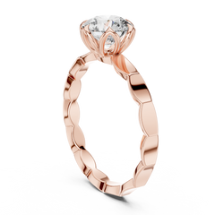 Round Halo Lab Grown Diamond Ring
