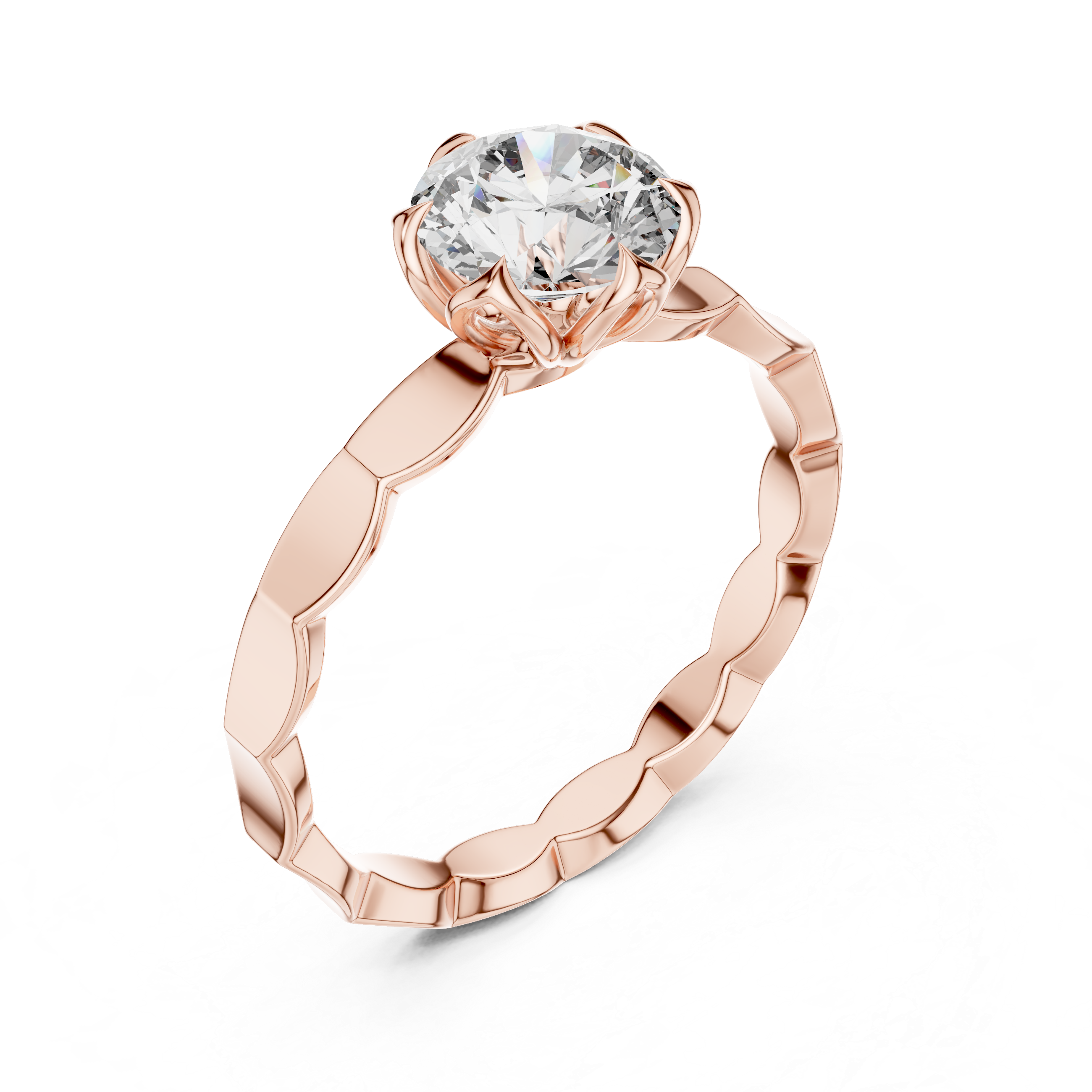 Round Halo Lab Grown Diamond Ring
