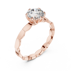 Round Halo Lab Grown Diamond Ring