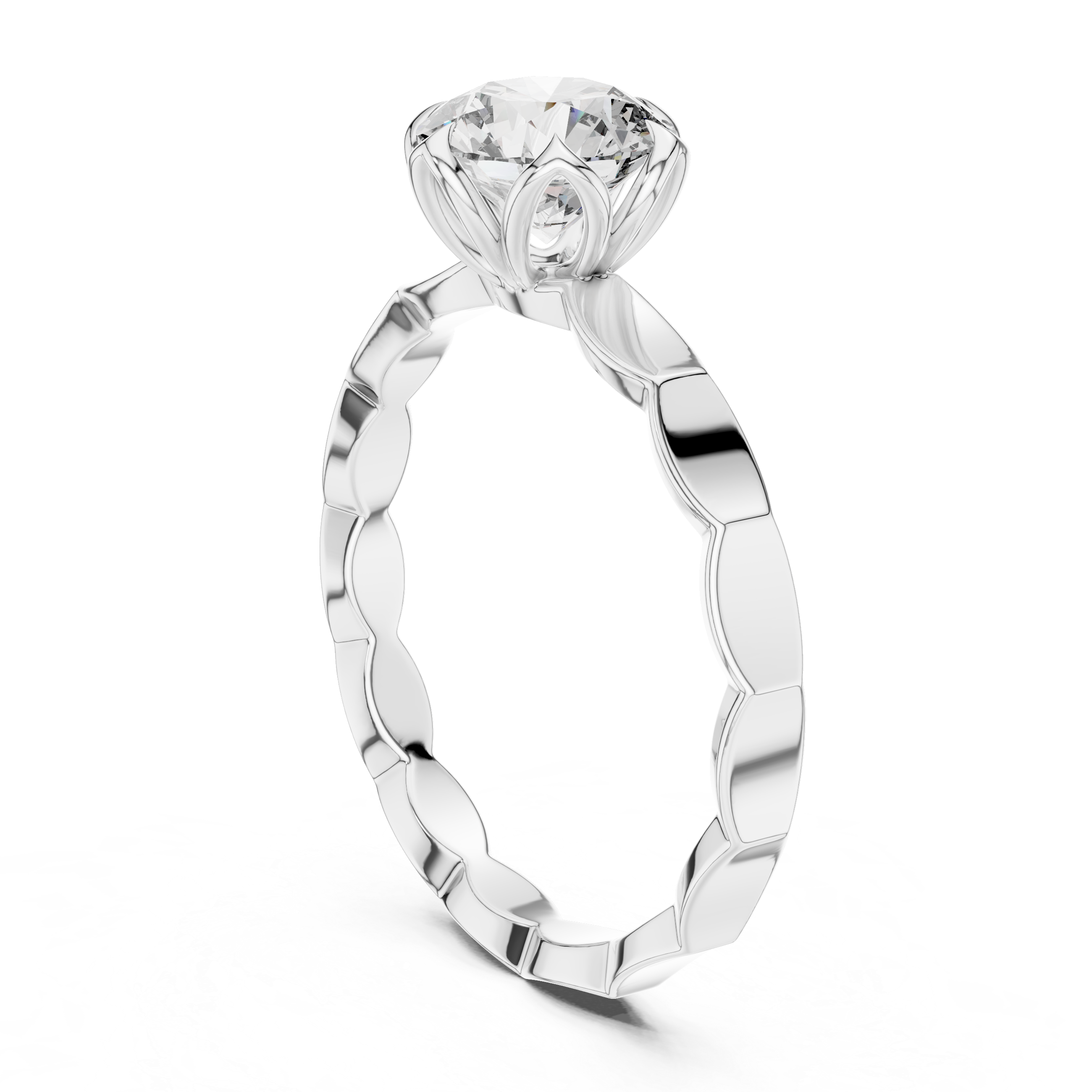 Round Halo Lab Grown Diamond Ring