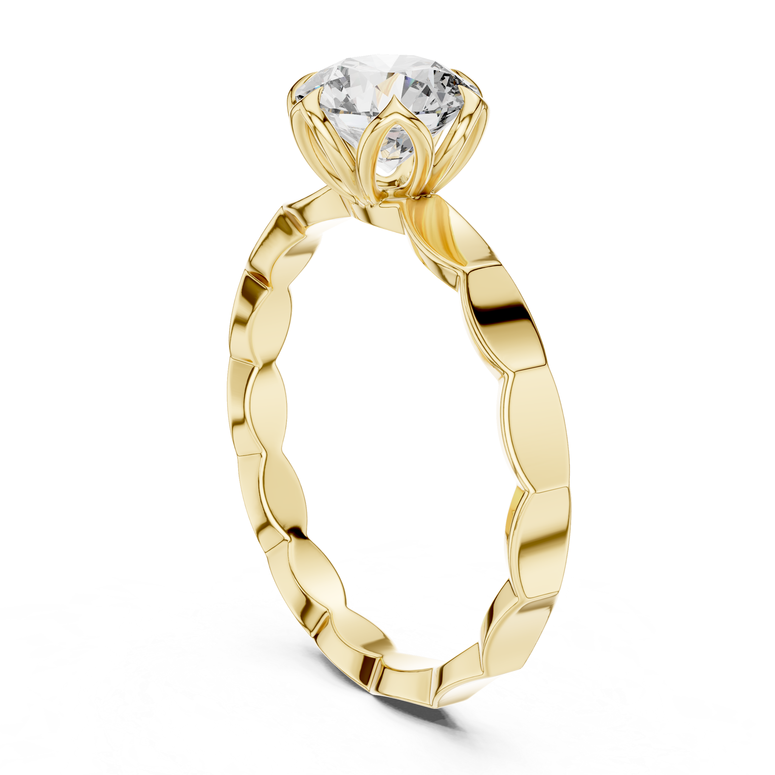 Round Halo Lab Grown Diamond Ring