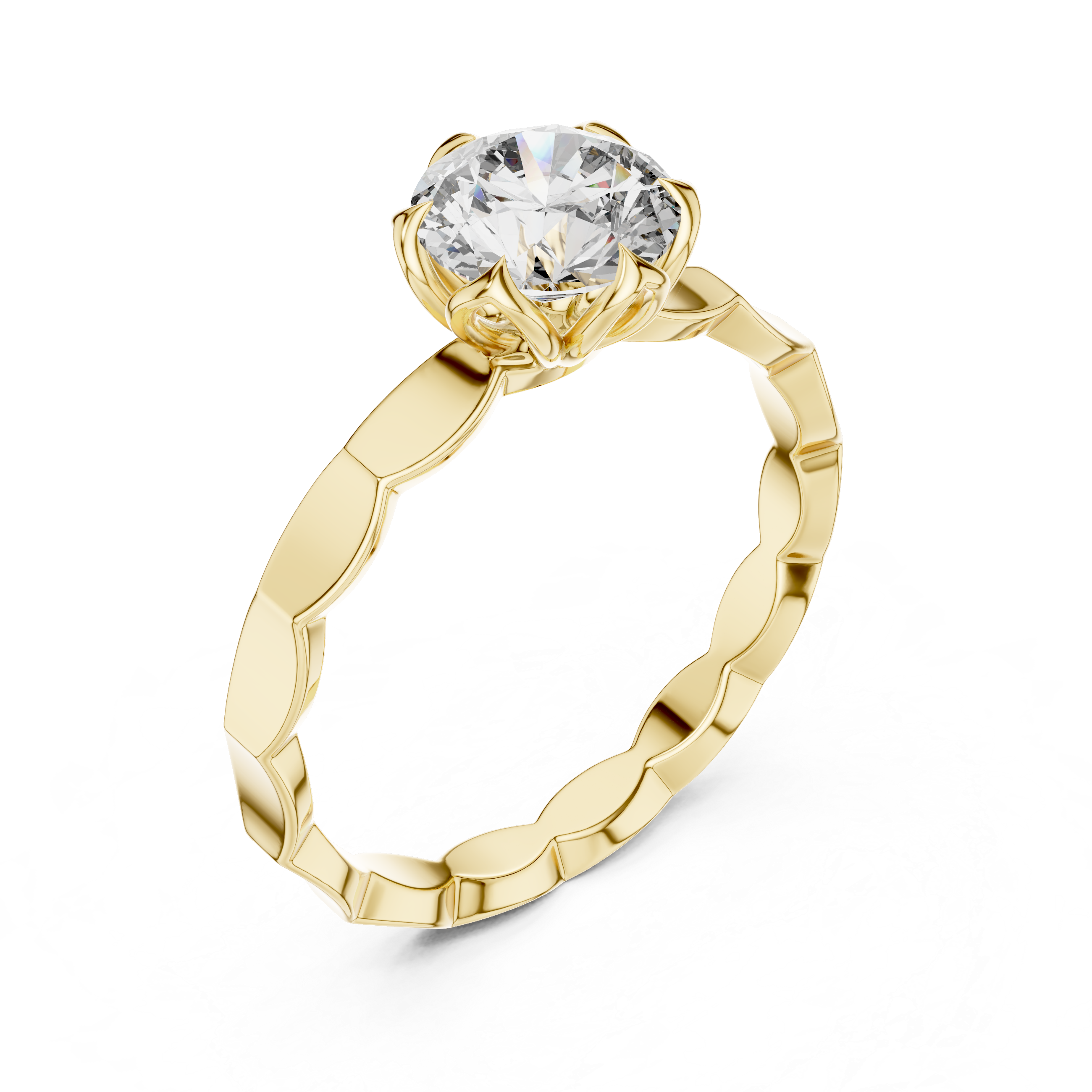 Round Halo Lab Grown Diamond Ring