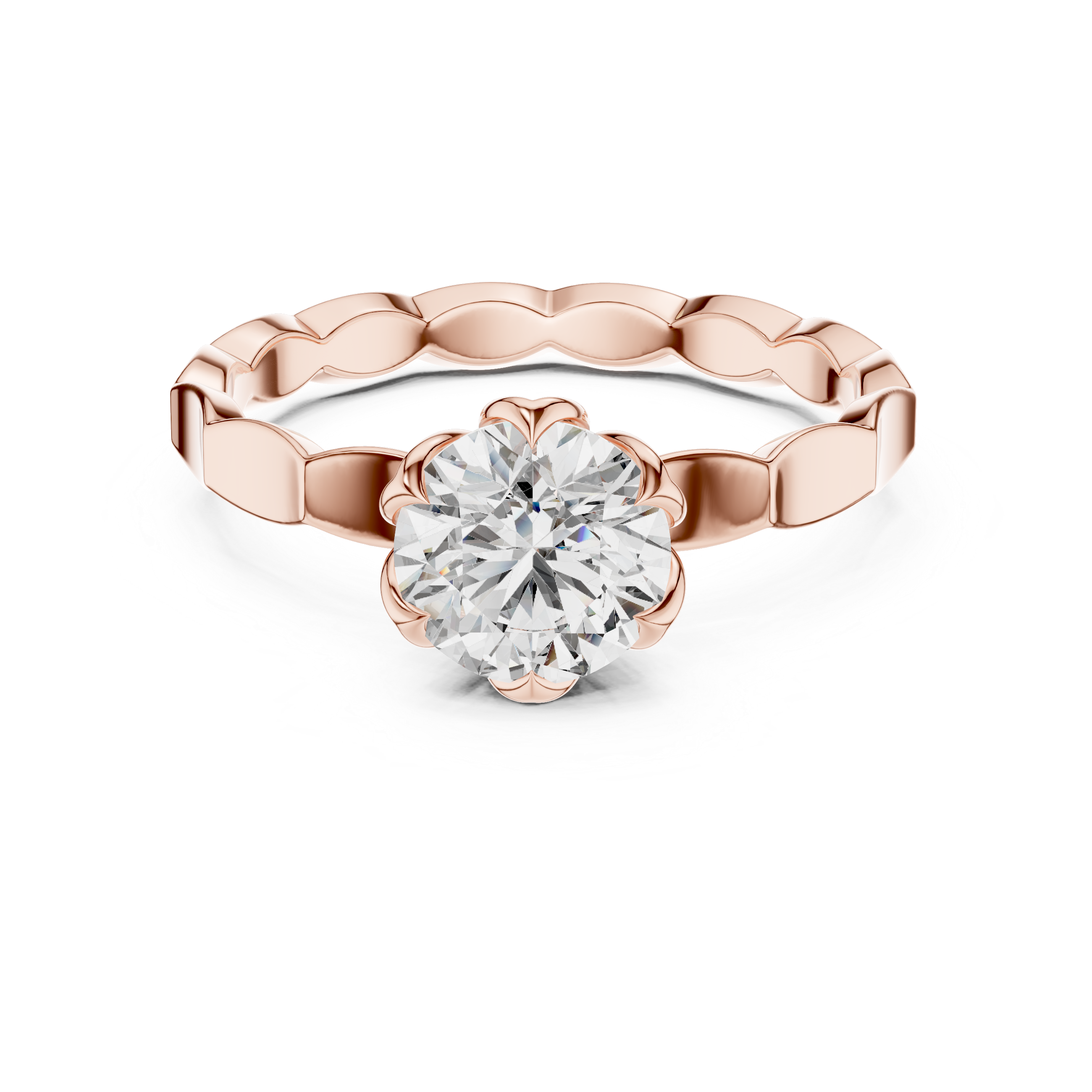 Round Halo Lab Grown Diamond Ring