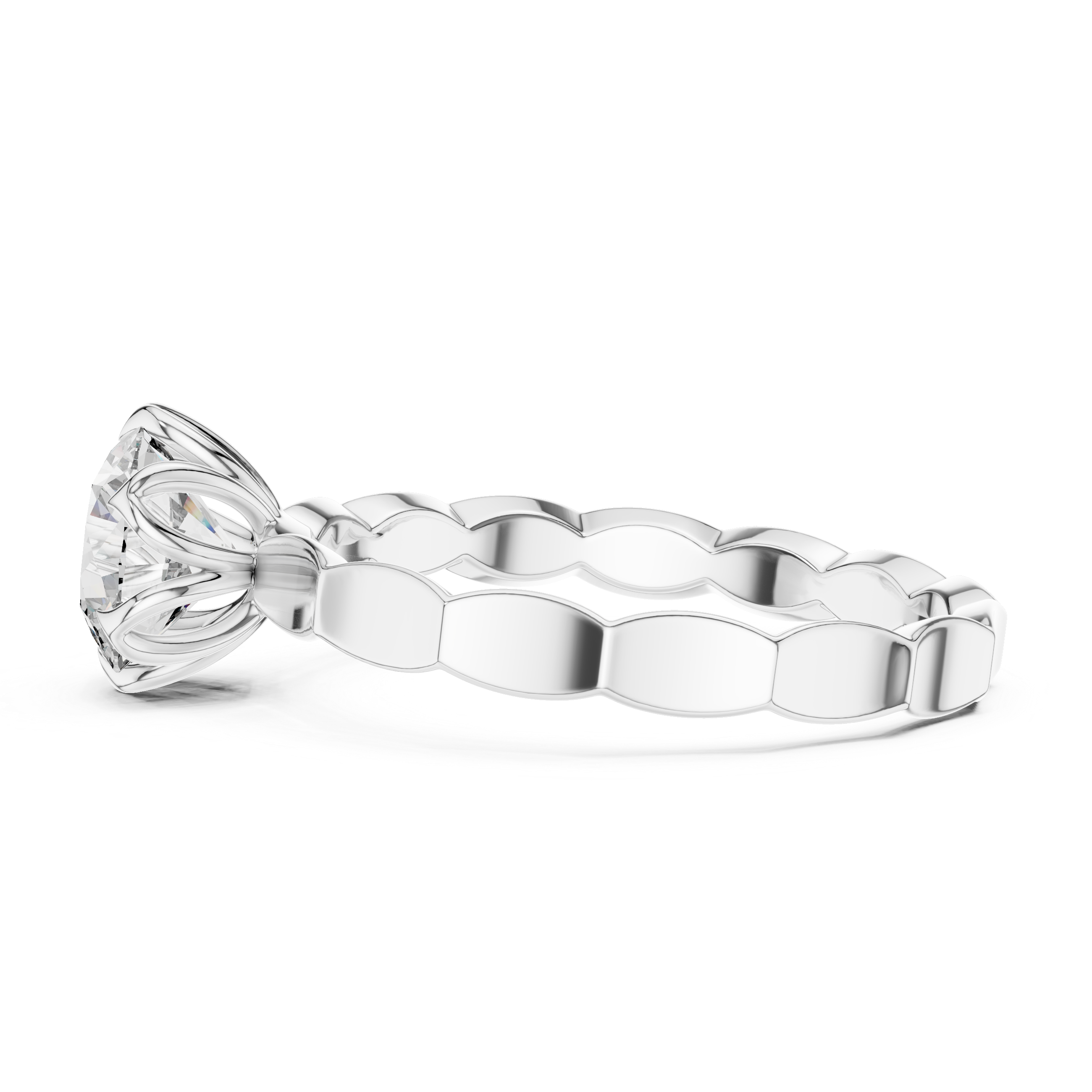 Round Halo Lab Grown Diamond Ring