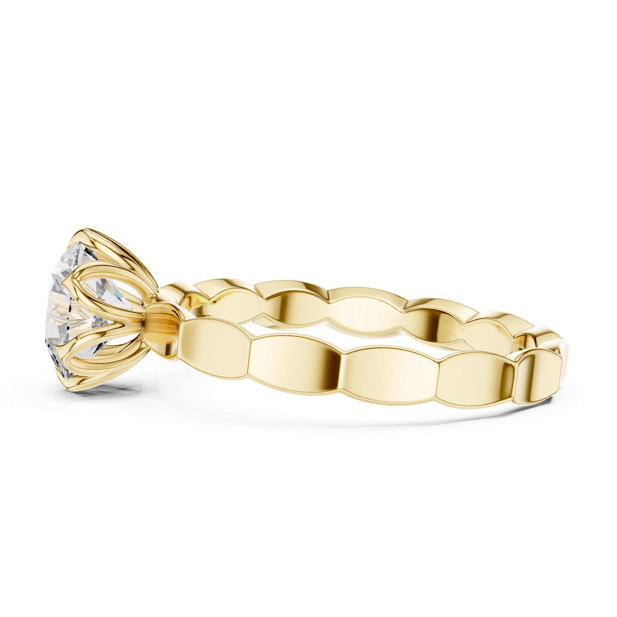 Round Halo Lab Grown Diamond Ring