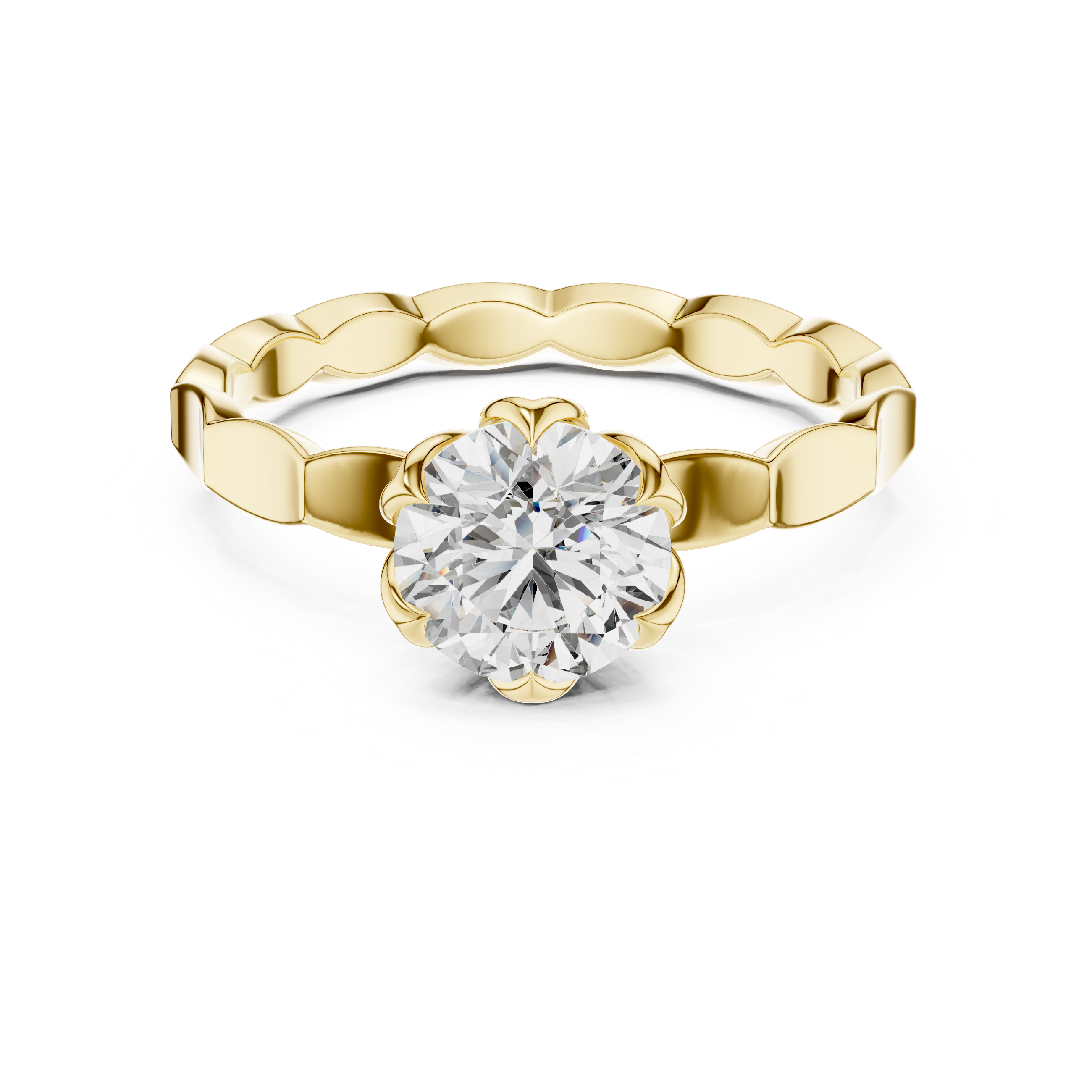Round Halo Lab Grown Diamond Ring