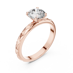 Round Solitaire Lab Grown Diamond Ring