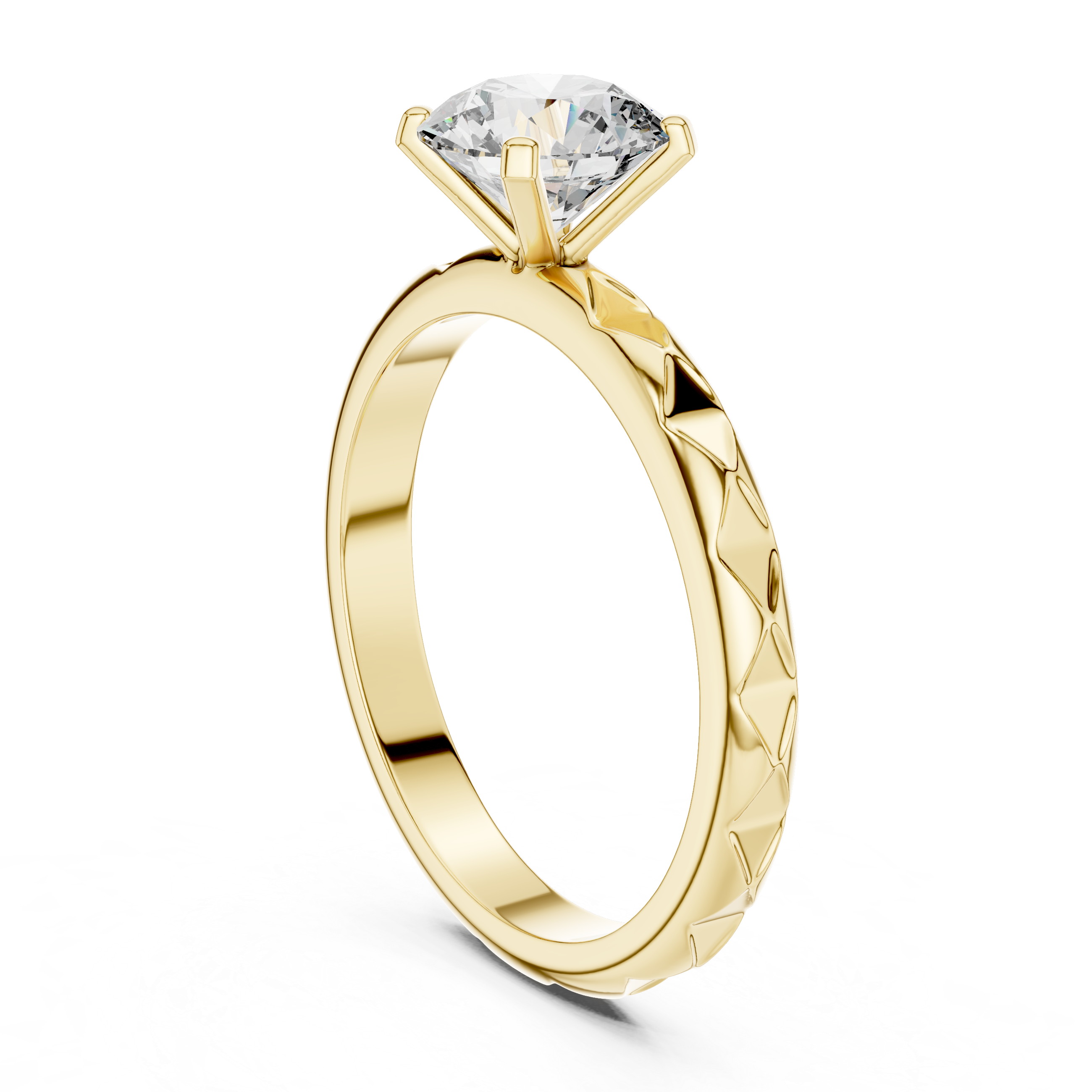Round Solitaire Lab Grown Diamond Ring