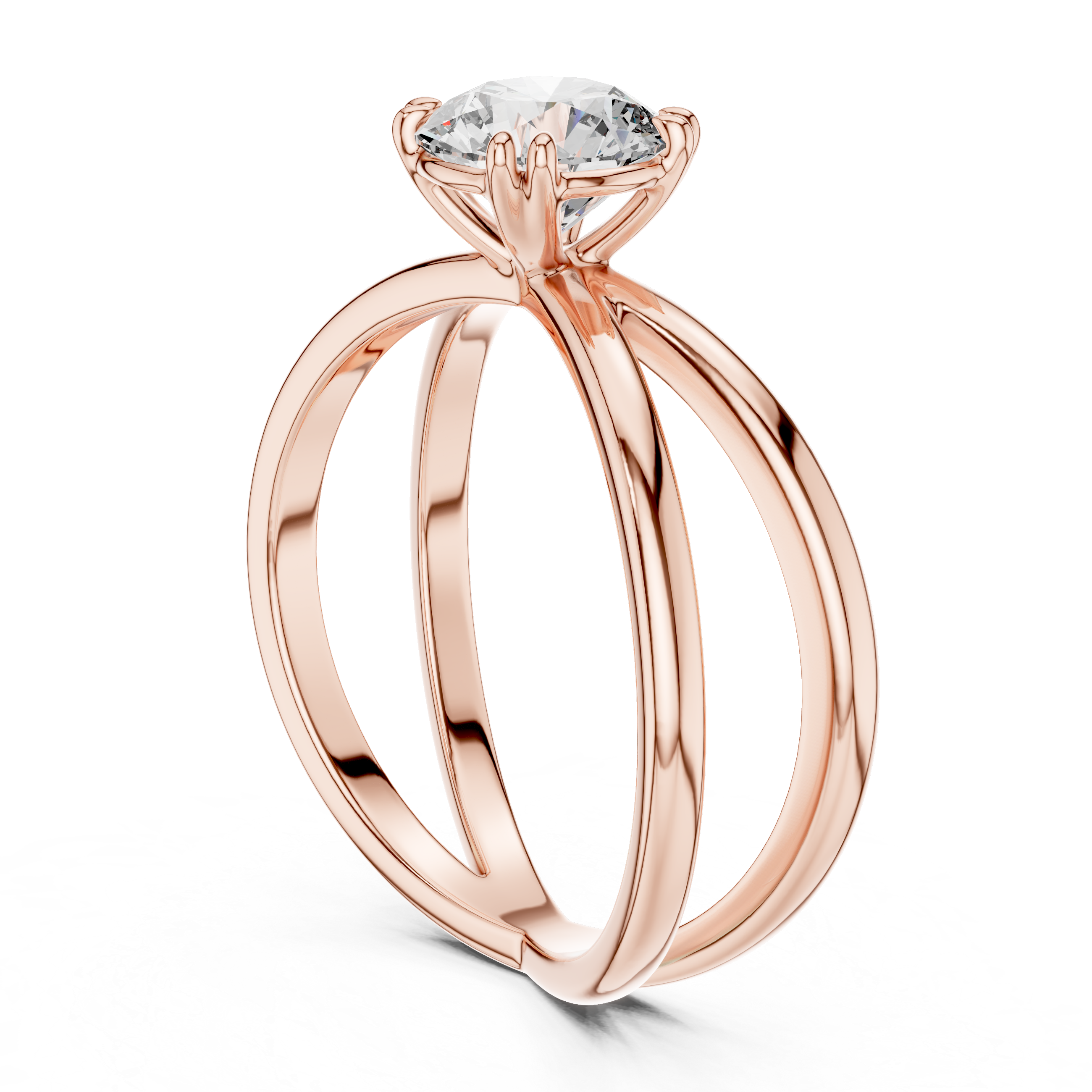 Round Solitaire Lab Grown Diamond Ring