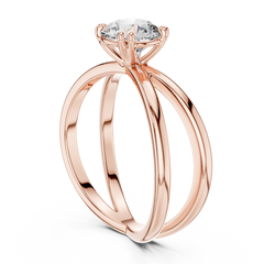 Round Solitaire Lab Grown Diamond Ring