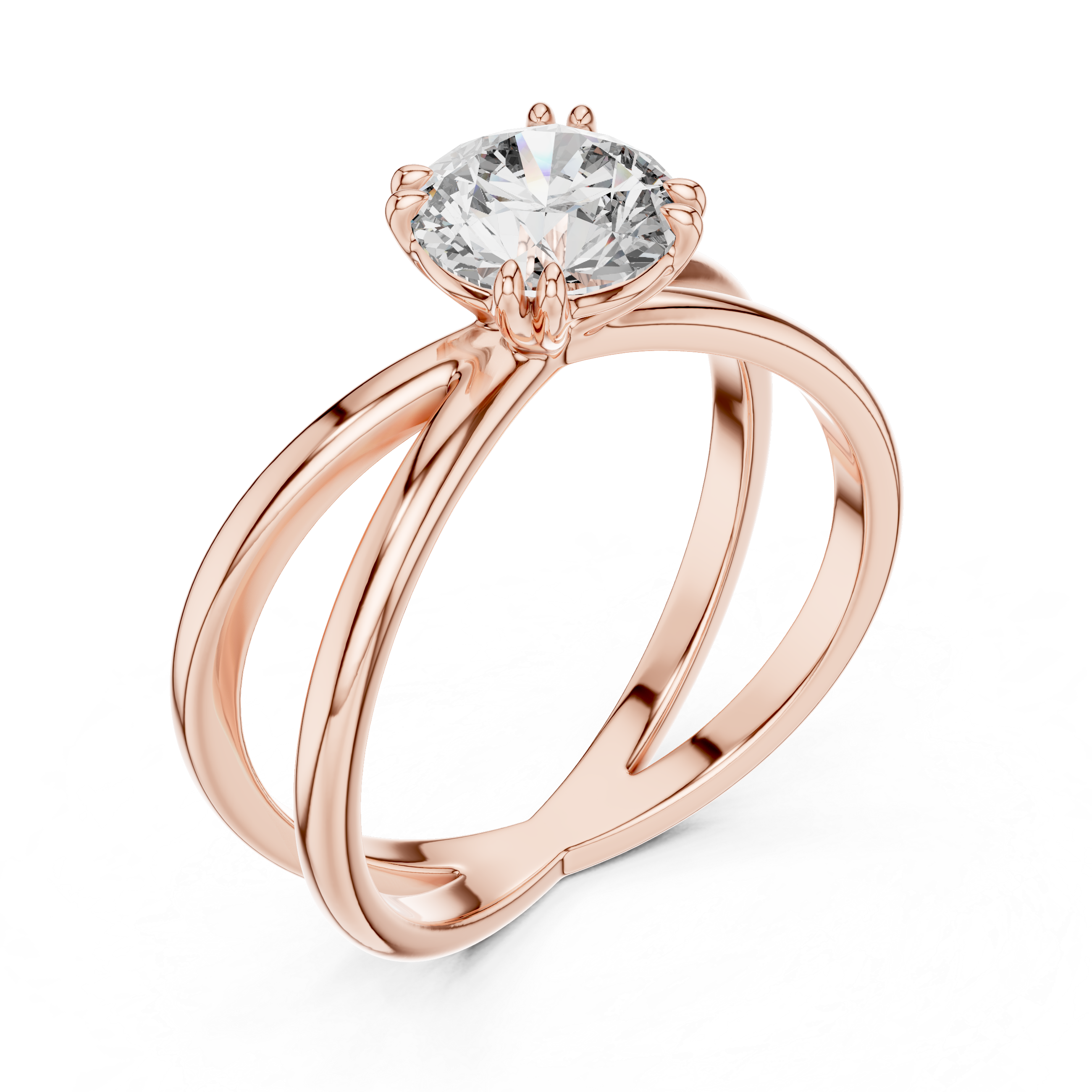 Round Solitaire Lab Grown Diamond Ring