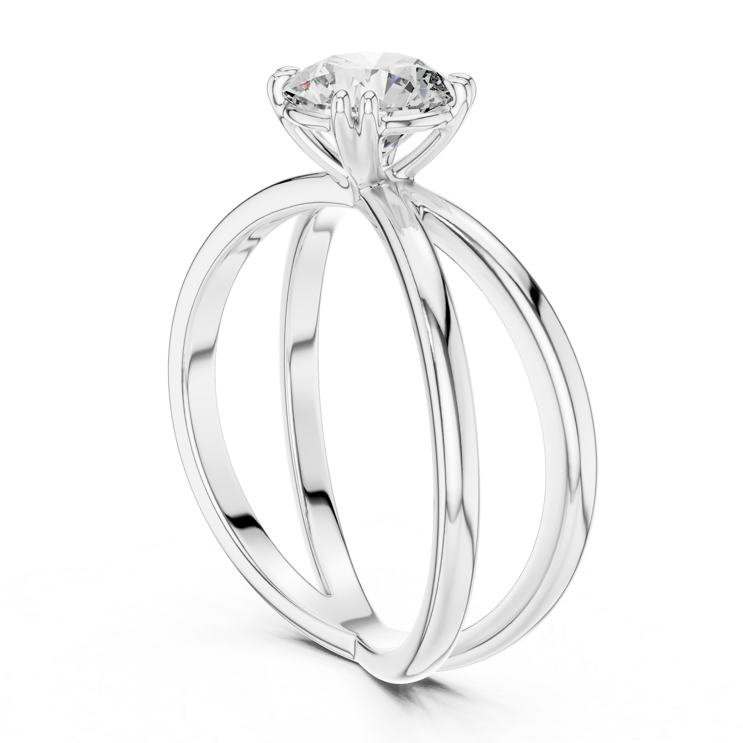 Round Solitaire Lab Grown Diamond Ring